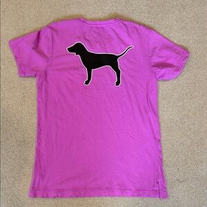 Pink Dog Silhouette T-Shirt - VS PINK